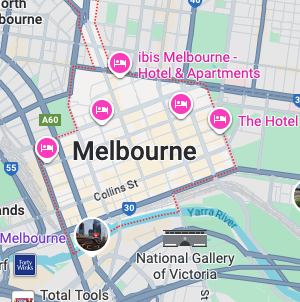 DataEngBytes 2026 Melbourne - City Map