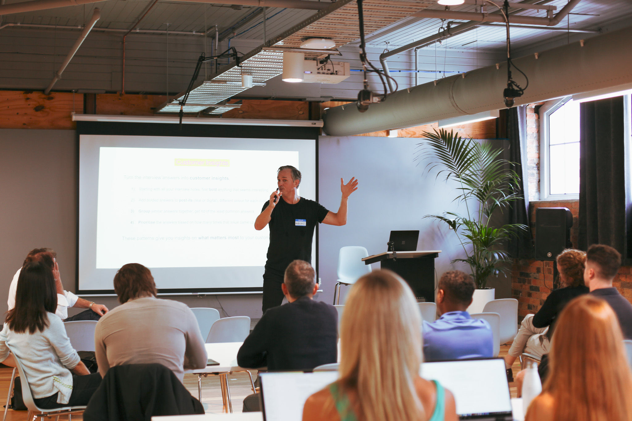 Stair Stadium, The Precinct venue - launch event speaker.jpg